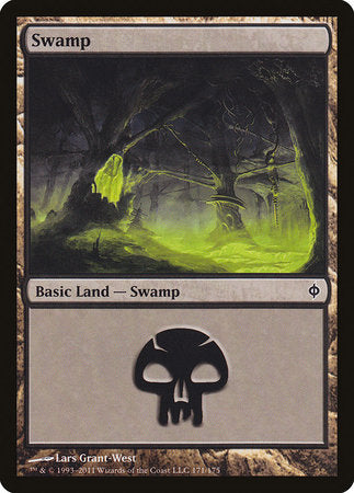 Swamp (171) [New Phyrexia] | Enigma On Main