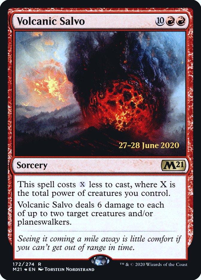 Volcanic Salvo  [Core Set 2021 Prerelease Promos] | Enigma On Main