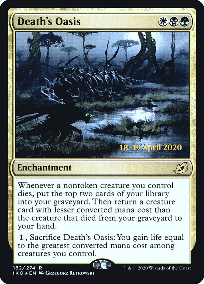 Death's Oasis  [Ikoria: Lair of Behemoths Prerelease Promos] | Enigma On Main