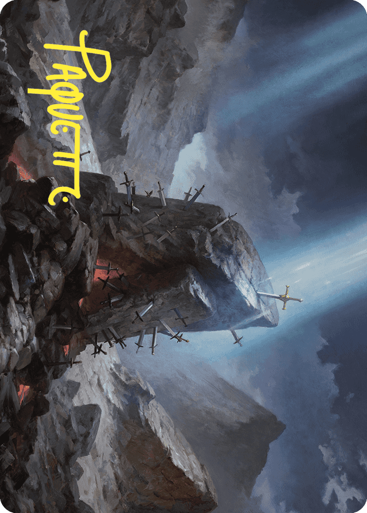 The Irencrag Art Card (Gold-Stamped Signature) [Wilds of Eldraine Art Series] | Enigma On Main