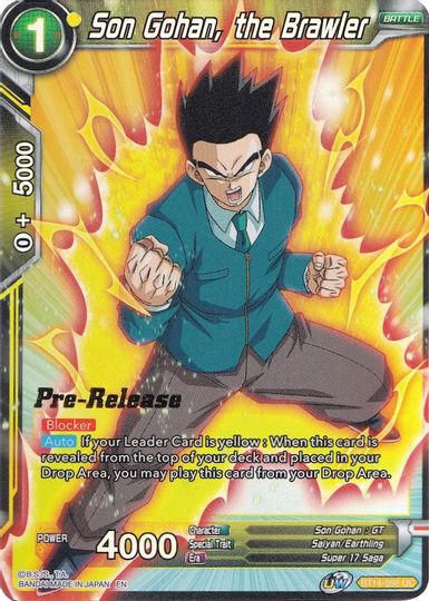 Son Gohan, the Brawler (BT14-098) [Cross Spirits Prerelease Promos] | Enigma On Main