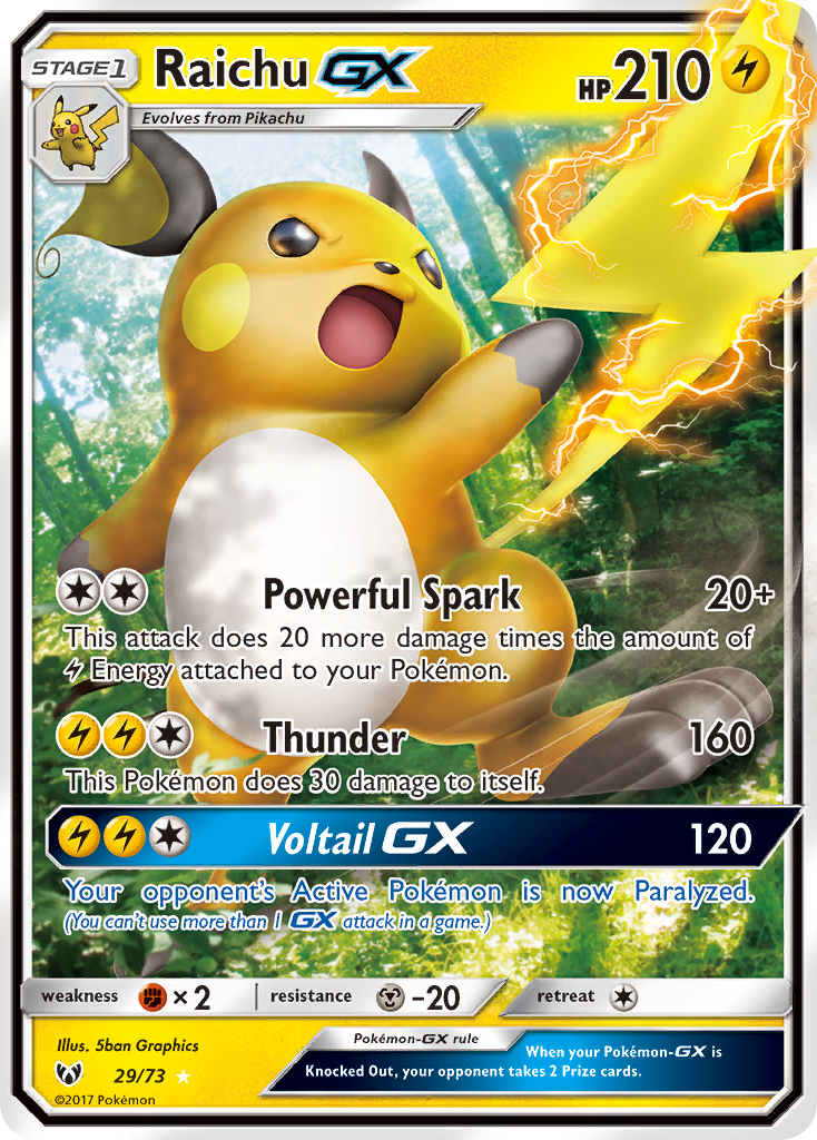 Raichu GX (29/73) [Sun & Moon: Shining Legends] | Enigma On Main