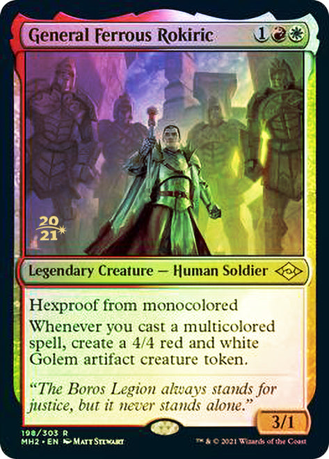 General Ferrous Rokiric [Modern Horizons 2 Prerelease Promos] | Enigma On Main