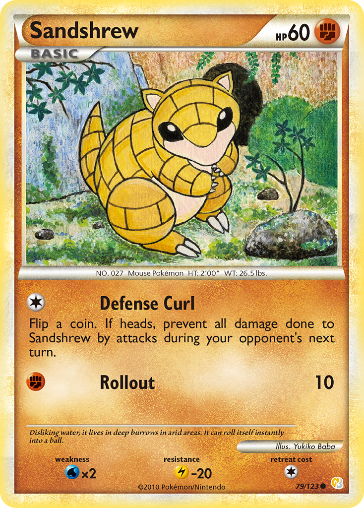 Sandshrew (79/123) [HeartGold & SoulSilver: Base Set] | Enigma On Main
