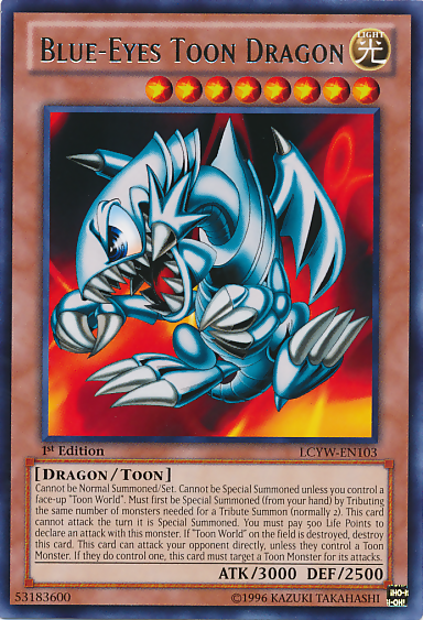 Blue-Eyes Toon Dragon [LCYW-EN103] Rare | Enigma On Main