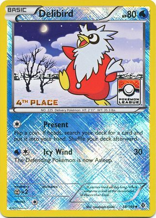 Delibird (38/149) (League Promo 4th Place) [Black & White: Boundaries Crossed] | Enigma On Main