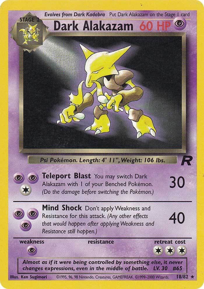 Dark Alakazam (18/82) [Team Rocket Unlimited] | Enigma On Main