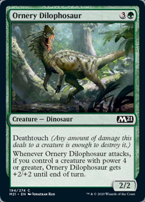 Ornery Dilophosaur [Core Set 2021] | Enigma On Main