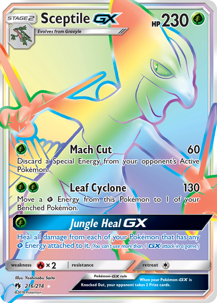 Sceptile GX (216/214) [Sun & Moon: Lost Thunder] | Enigma On Main