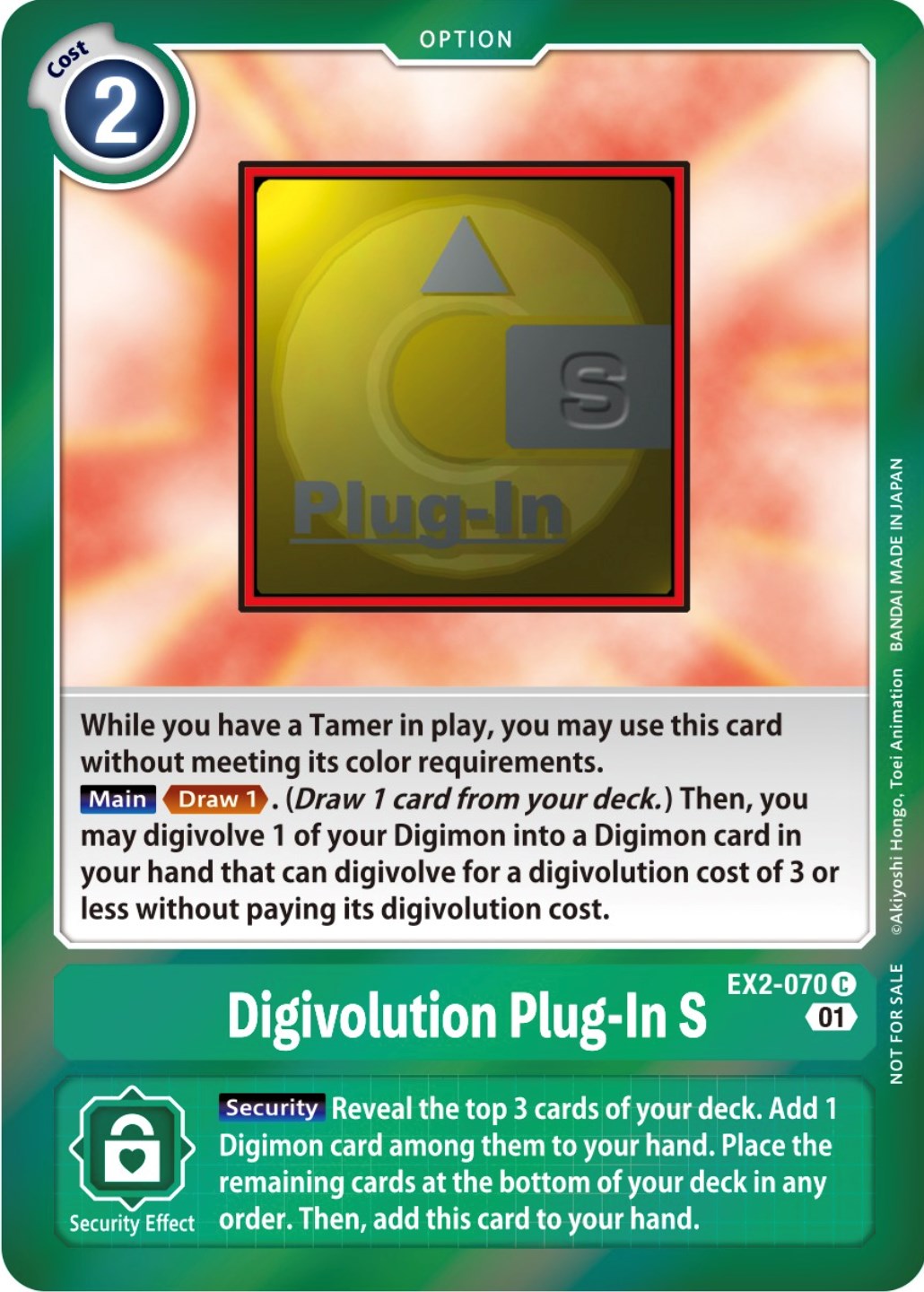 Digivolution Plug-In S [EX2-070] (Event Pack 4) [Digital Hazard Promos] | Enigma On Main