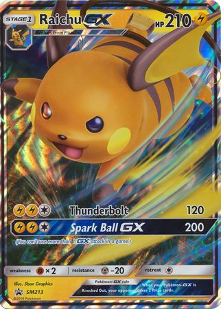 Raichu GX (SM213) (Jumbo Card) [Sun & Moon: Black Star Promos] | Enigma On Main