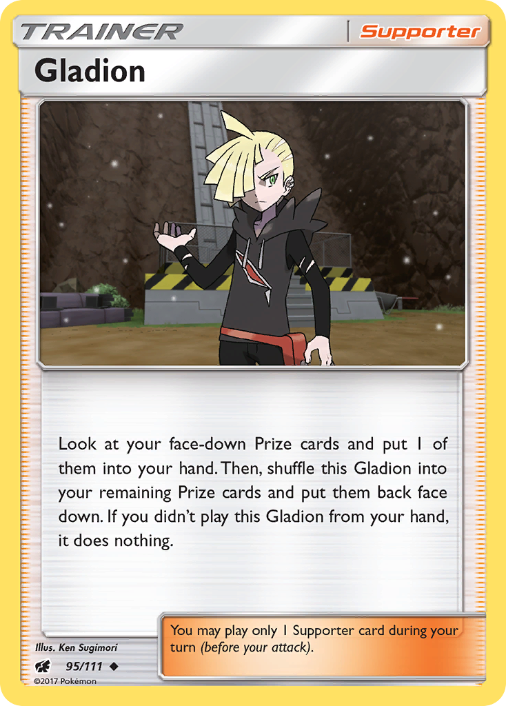 Gladion (95/111) [Sun & Moon: Crimson Invasion] | Enigma On Main