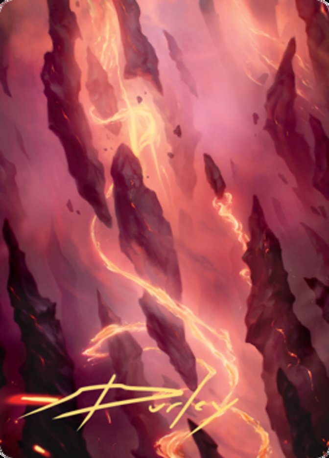 Mountain 1 Art Card (Gold-Stamped Signature) [Zendikar Rising Art Series] | Enigma On Main