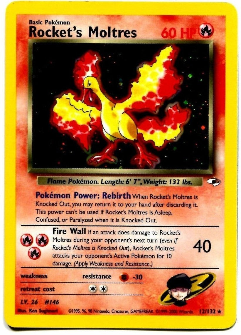 Rocket's Moltres (12/132) [Gym Heroes Unlimited] | Enigma On Main