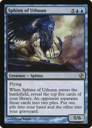 Sphinx of Uthuun [Duel Decks: Venser vs. Koth] | Enigma On Main