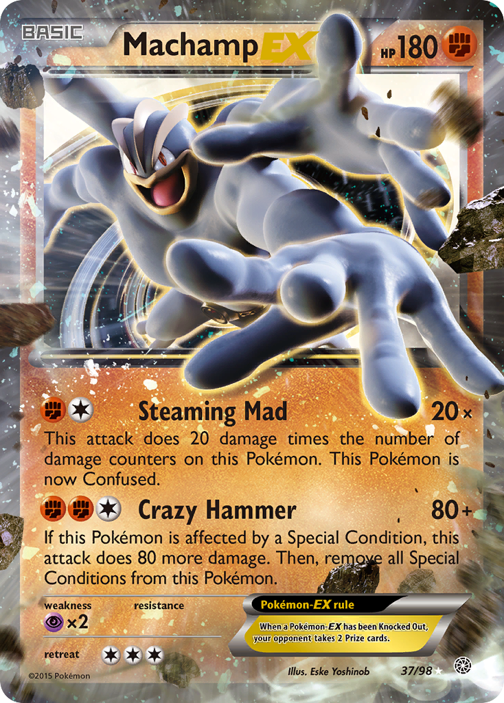 Machamp EX (37/98) [XY: Ancient Origins] | Enigma On Main