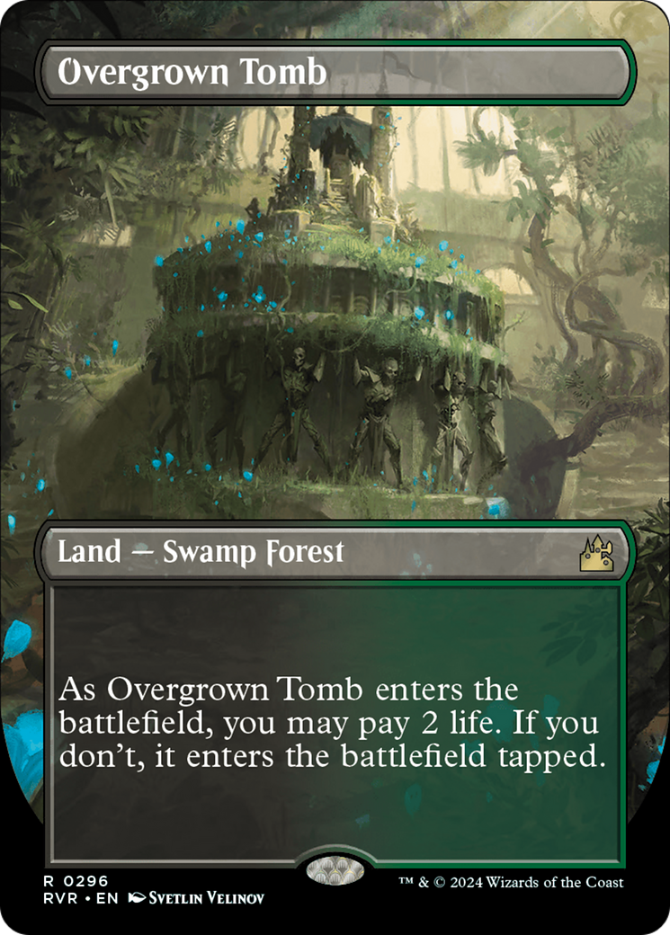 Overgrown Tomb (Borderless) [Ravnica Remastered] | Enigma On Main