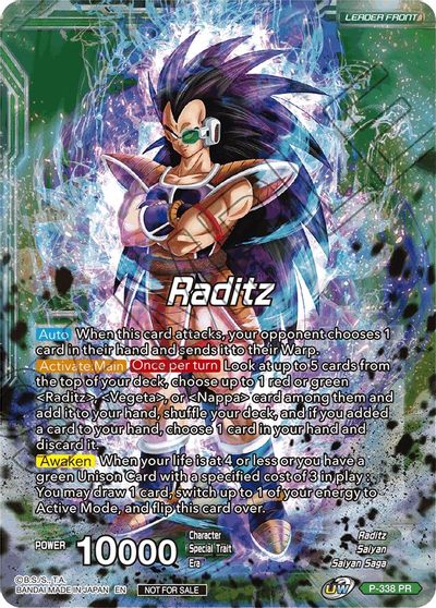 Raditz // Raditz, Brotherly Revival (P-338) [Saiyan Showdown Prerelease Promos] | Enigma On Main