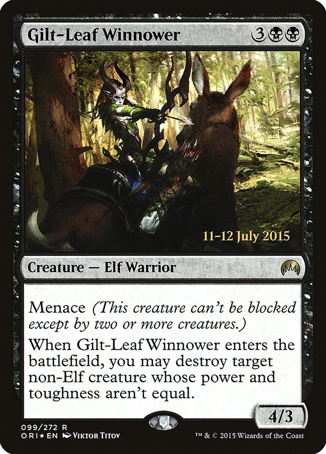 Gilt-Leaf Winnower [Magic Origins Prerelease Promos] | Enigma On Main