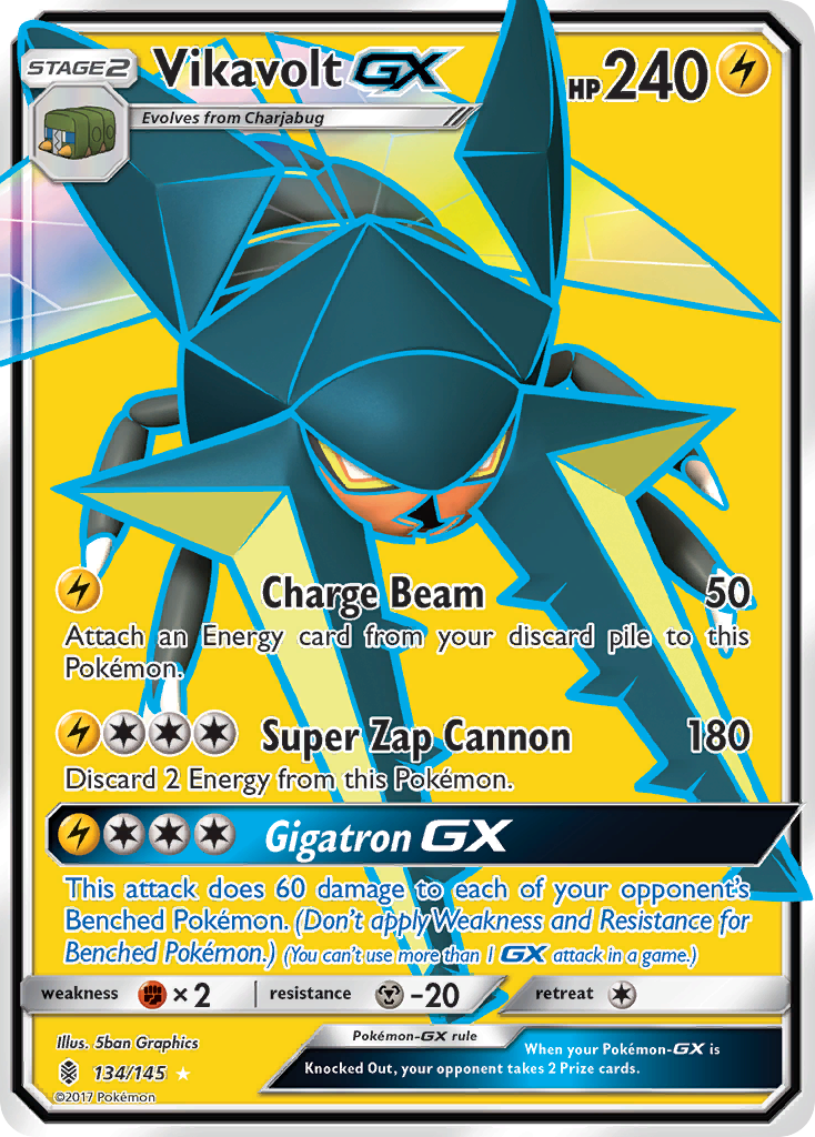 Vikavolt GX (134/145) [Sun & Moon: Guardians Rising] | Enigma On Main