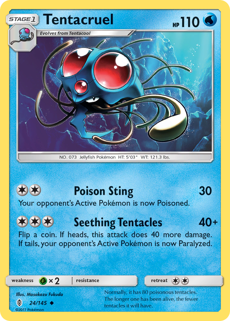 Tentacruel (24/145) [Sun & Moon: Guardians Rising] | Enigma On Main