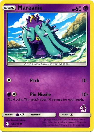 Mareanie (105/214) (Mewtwo Deck) [Battle Academy 2020] | Enigma On Main