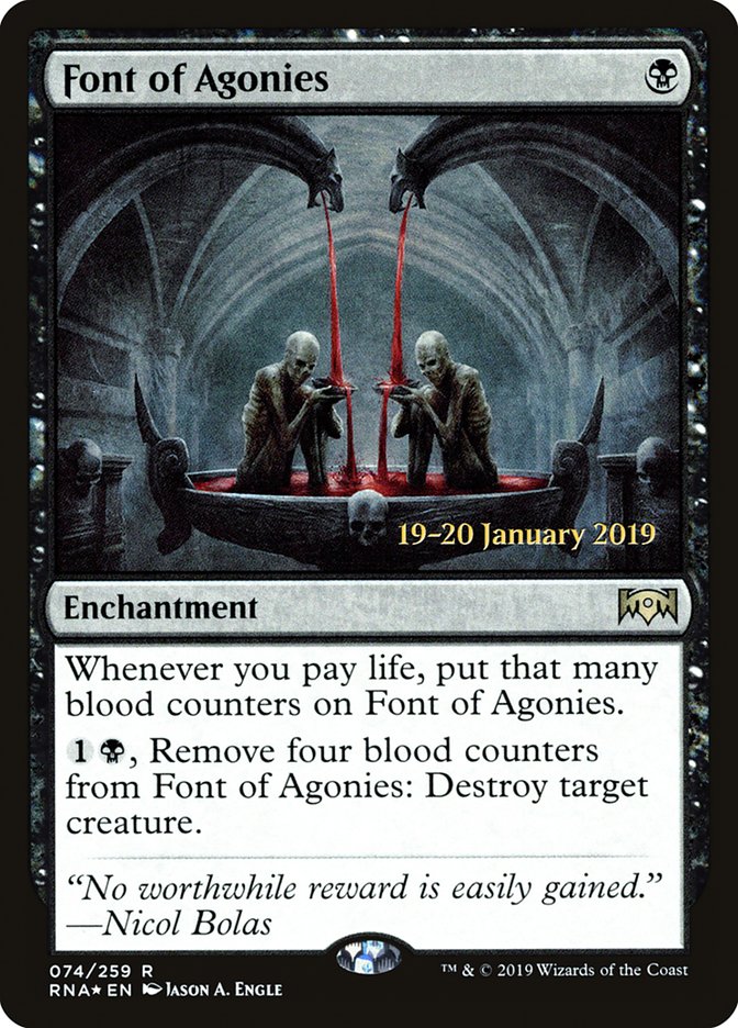 Font of Agonies [Ravnica Allegiance Prerelease Promos] | Enigma On Main