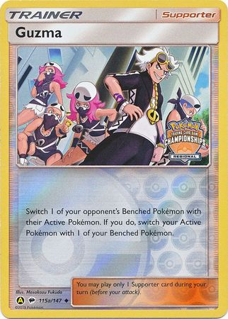Guzma (115a/147) (Regional Championship Promo) [Sun & Moon: Burning Shadows] | Enigma On Main