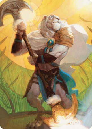 Ajani, Sleeper Agent Art Card [Dominaria United Art Series] | Enigma On Main