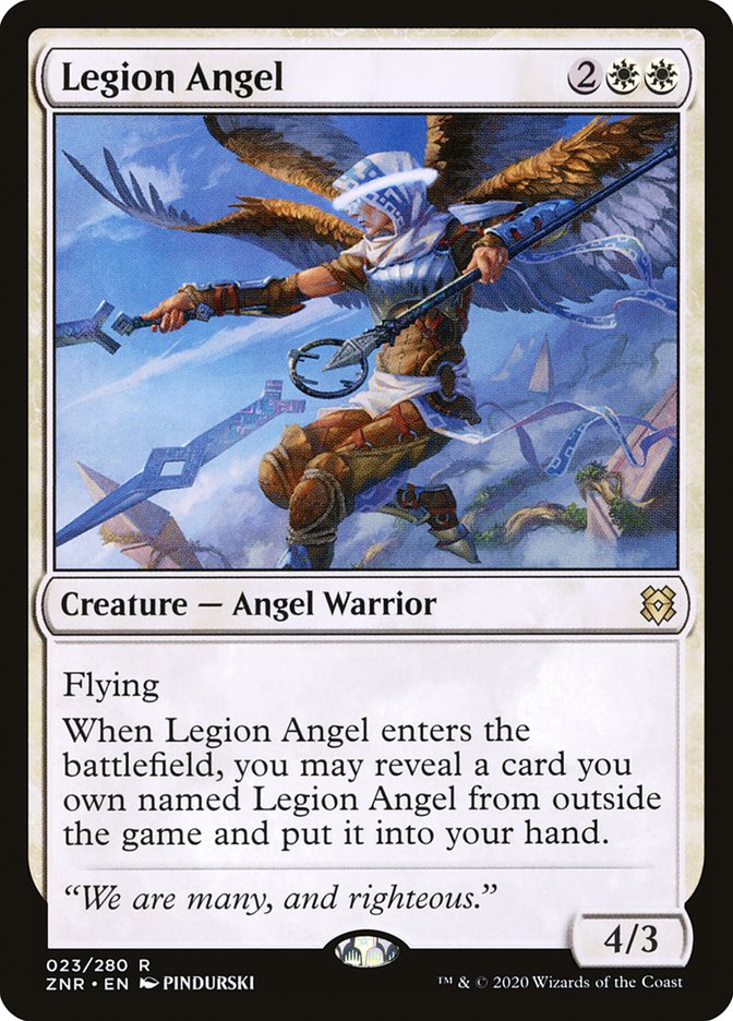 Legion Angel [Zendikar Rising] | Enigma On Main