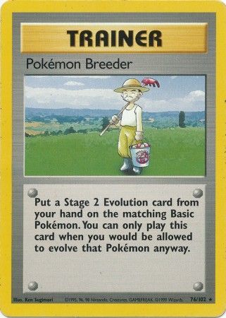 Pokemon Breeder (76/102) [Base Set Unlimited] | Enigma On Main