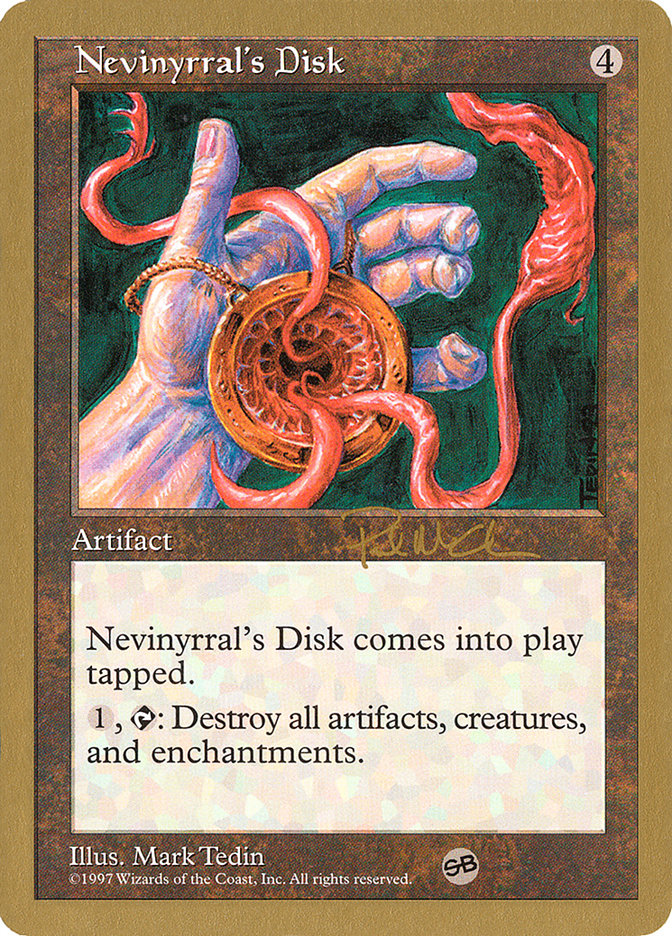 Nevinyrral's Disk (Paul McCabe) (SB) [World Championship Decks 1997] | Enigma On Main