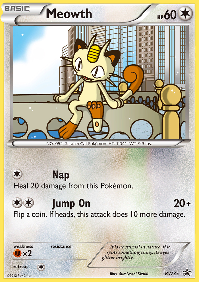 Meowth (BW35) [Black & White: Black Star Promos] | Enigma On Main