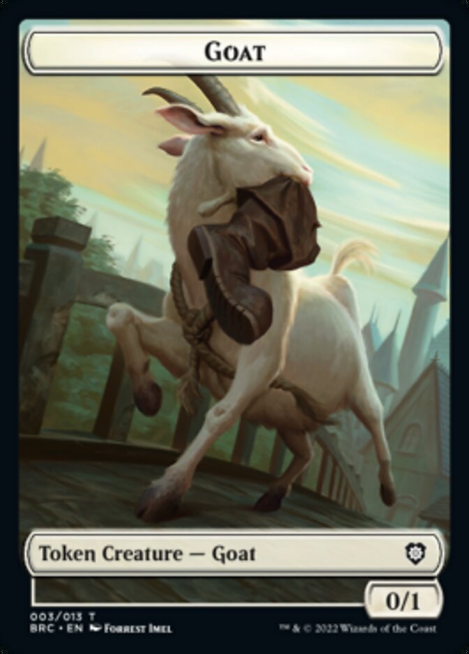 Construct (008) // Goat Double-Sided Token [The Brothers' War Commander Tokens] | Enigma On Main