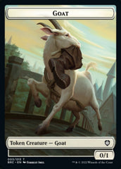 Construct (008) // Goat Double-Sided Token [The Brothers' War Commander Tokens] | Enigma On Main