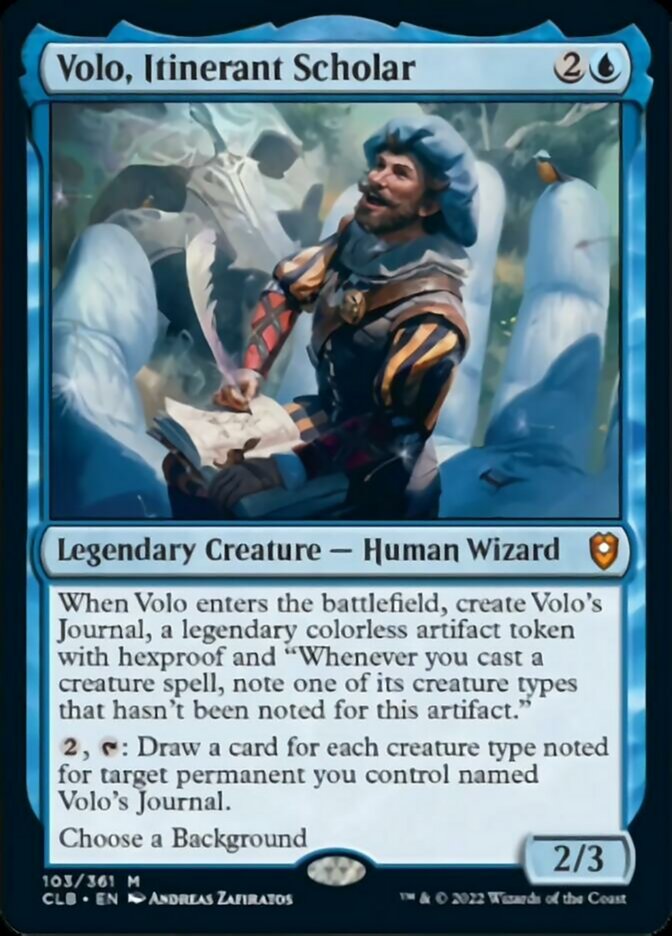 Volo, Itinerant Scholar [Commander Legends: Battle for Baldur's Gate] | Enigma On Main