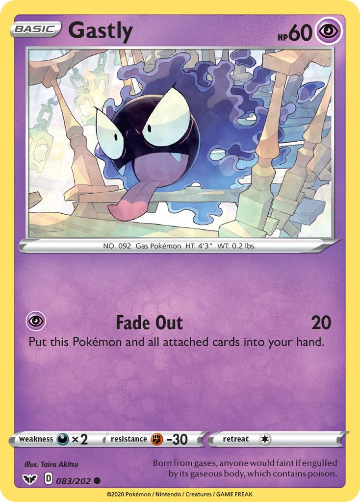 Gastly (083/202) [Sword & Shield: Base Set] | Enigma On Main