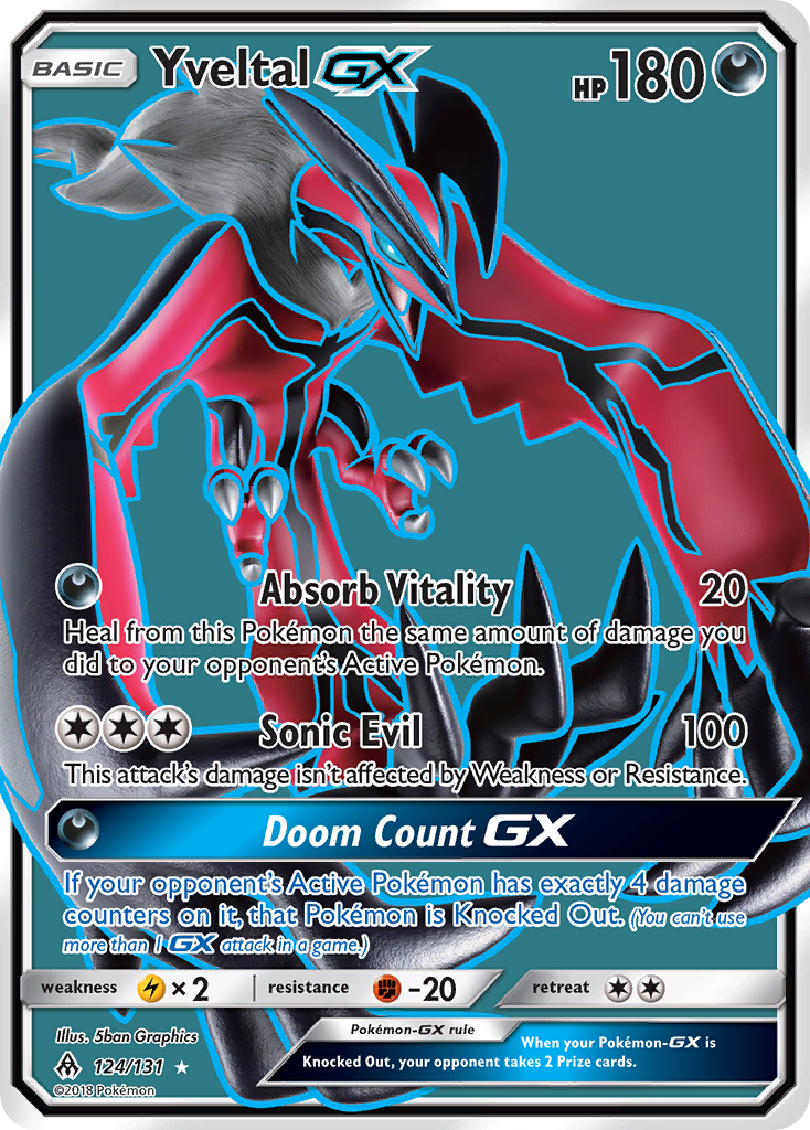 Yveltal GX (124/131) [Sun & Moon: Forbidden Light] | Enigma On Main