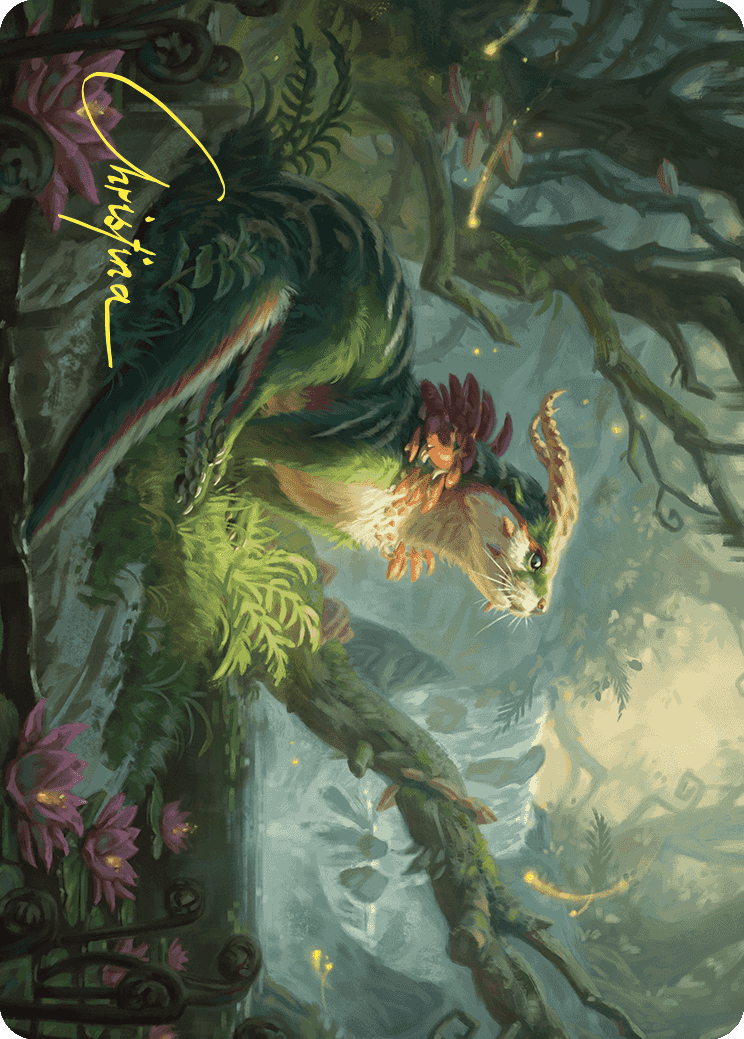Elusive Otter Art Card (Gold-Stamped Signature) [Wilds of Eldraine Art Series] | Enigma On Main