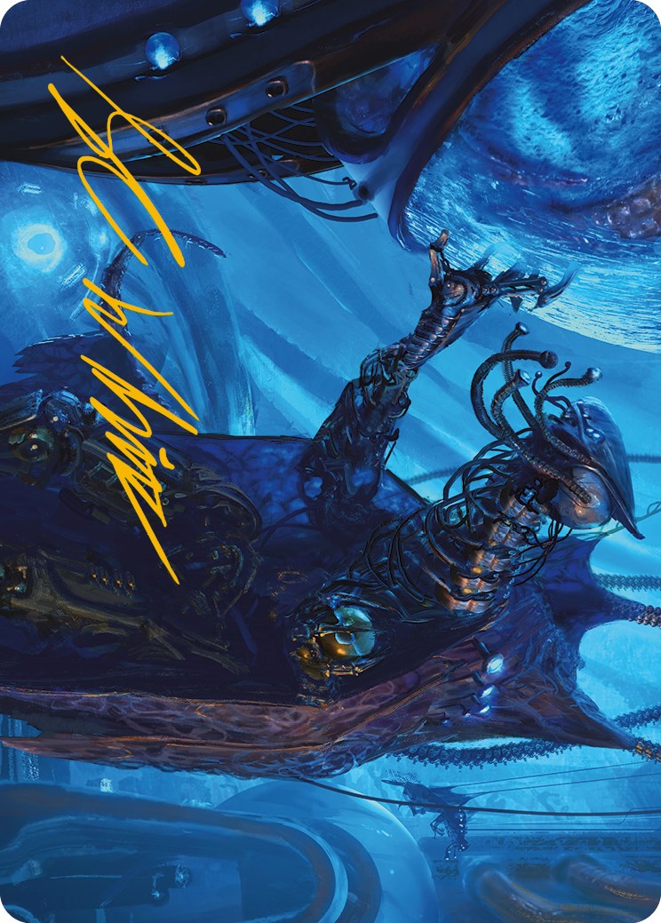 Atmosphere Surgeon Art Card (Gold-Stamped Signature) [Phyrexia: All Will Be One Art Series] | Enigma On Main