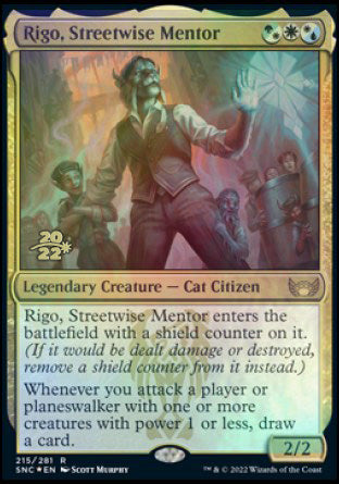 Rigo, Streetwise Mentor [Streets of New Capenna Prerelease Promos] | Enigma On Main