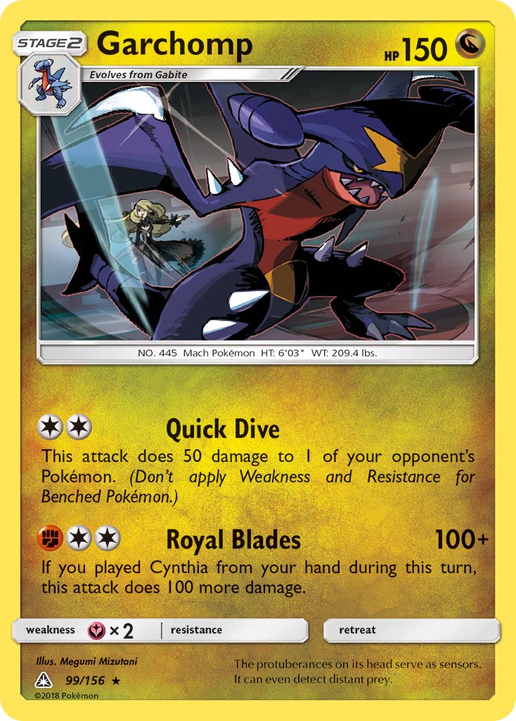 Garchomp (99/156) (Cracked Ice Holo) (Theme Deck Exclusive) [Sun & Moon: Ultra Prism] | Enigma On Main