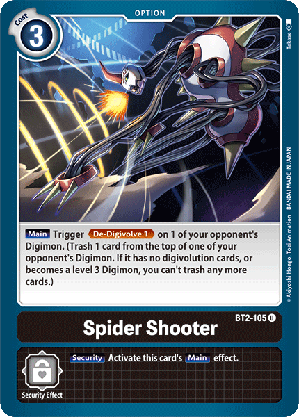 Spider Shooter [BT2-105] [Release Special Booster Ver.1.0] | Enigma On Main