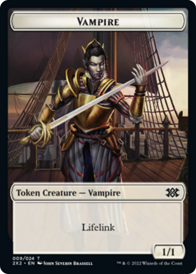 Elemental // Vampire Double-sided Token [Double Masters 2022 Tokens] | Enigma On Main