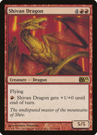 Shivan Dragon [Magic 2010] | Enigma On Main