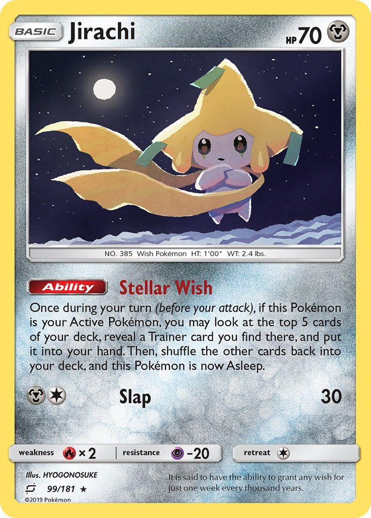 Jirachi (99/181) (Theme Deck Exclusive) [Sun & Moon: Team Up] | Enigma On Main