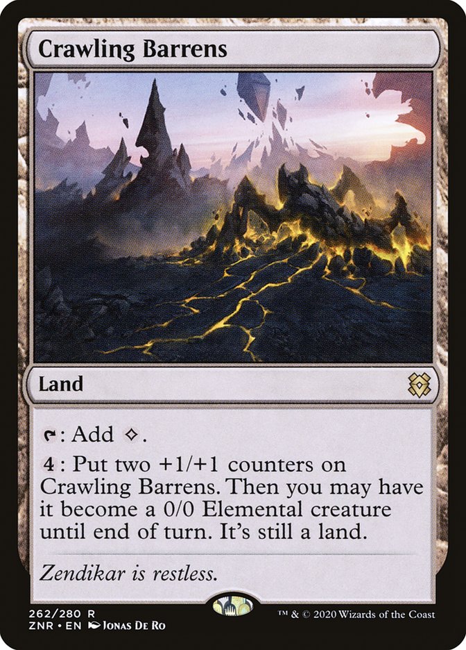Crawling Barrens [Zendikar Rising] | Enigma On Main