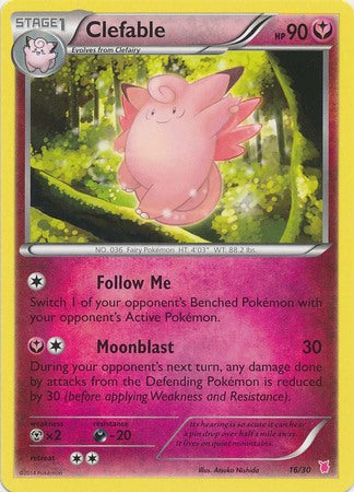 Clefable (16/30) [XY: Trainer Kit 1 - Wigglytuff] | Enigma On Main