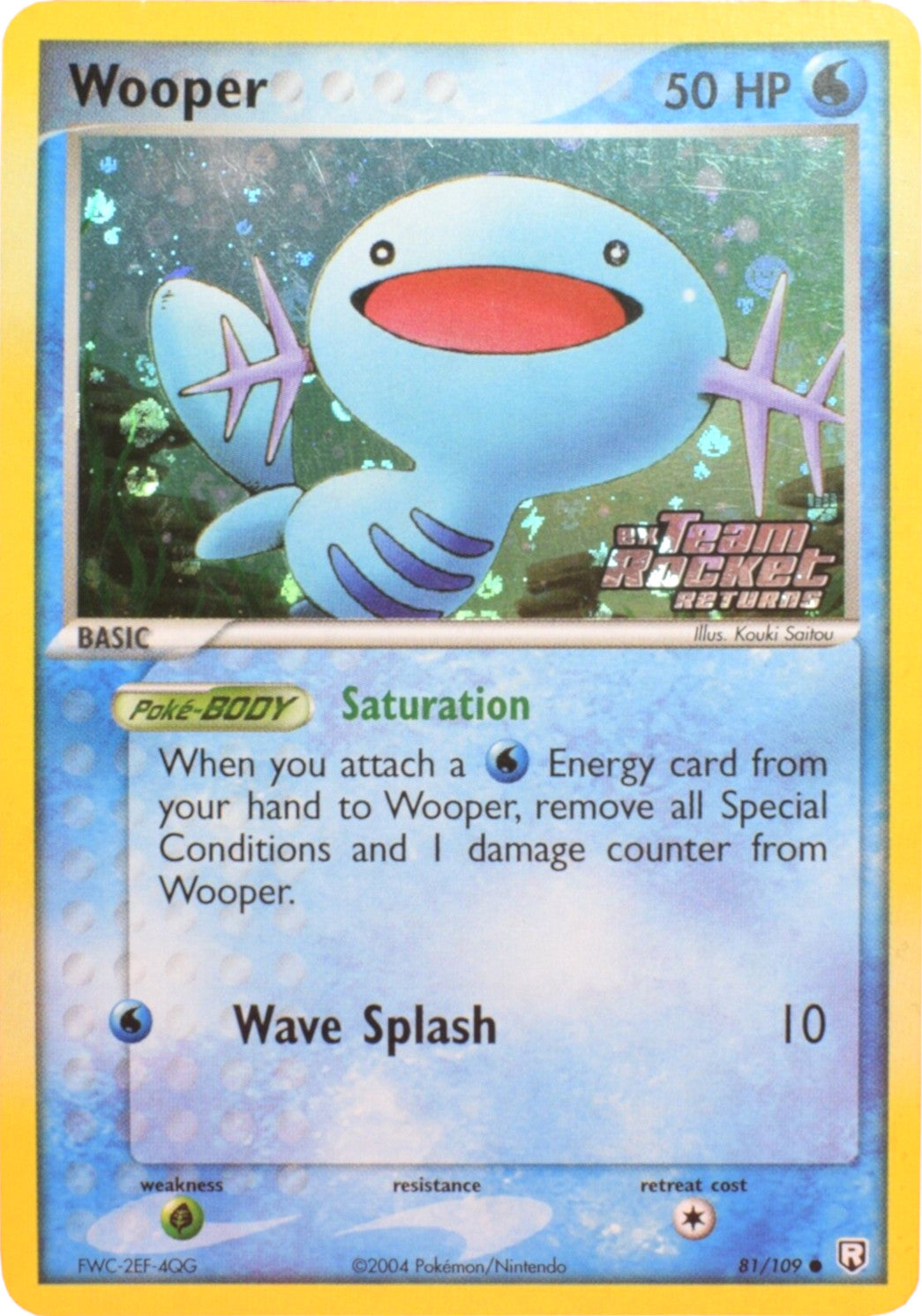 Wooper (81/109) (Stamped) [EX: Team Rocket Returns] | Enigma On Main