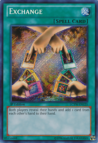 Exchange [LCYW-EN125] Secret Rare | Enigma On Main